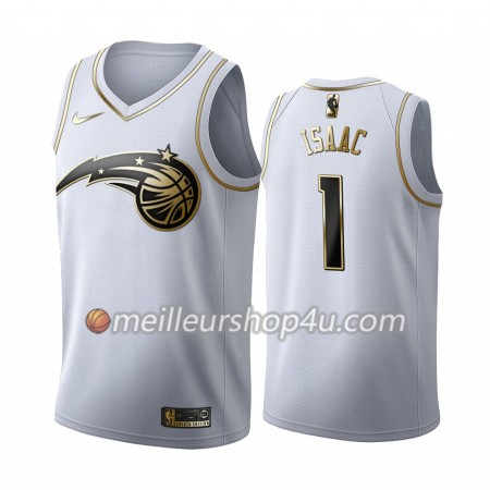 Maillot Basket Homme Orlando Magic Jonathan Isaac 1 2019-20 Nike Blanc Golden Edition Swingman